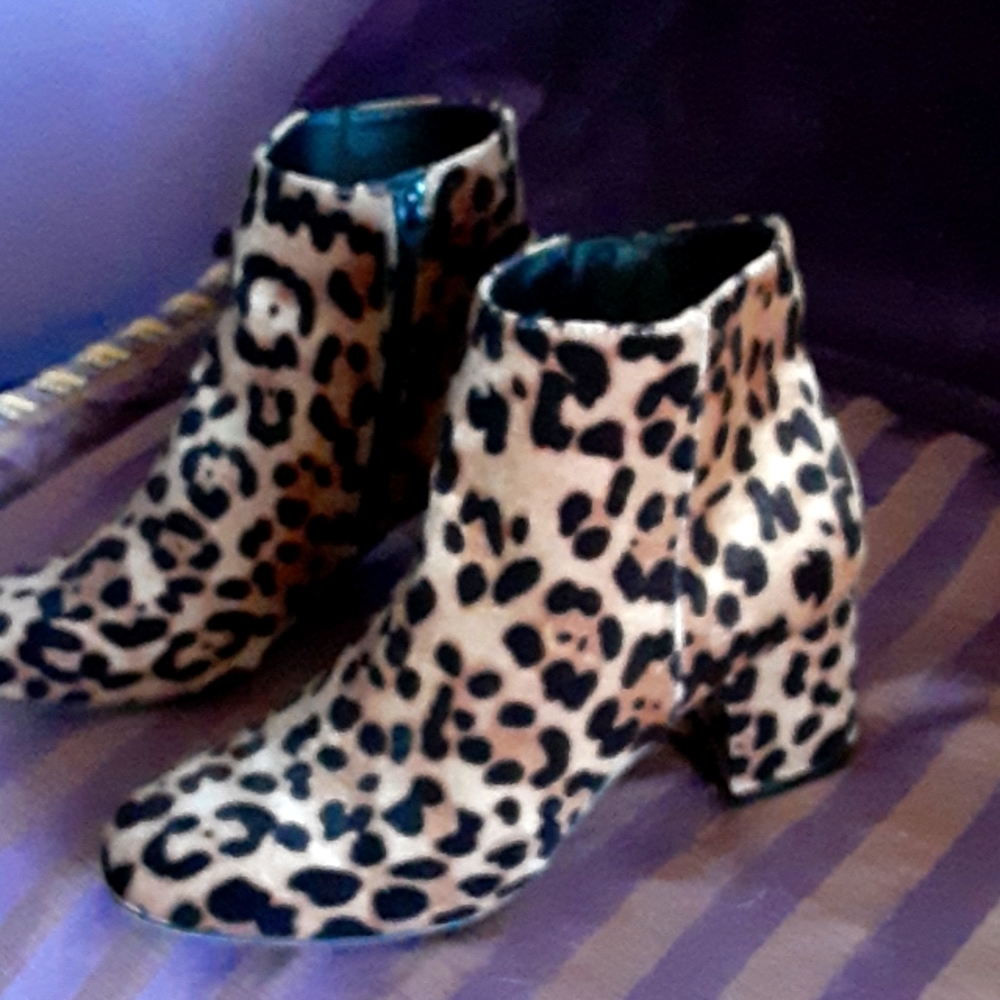Cheetah Print Ankle Boot - image 1